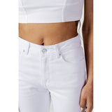 Only White Cotton Mom Jeans
