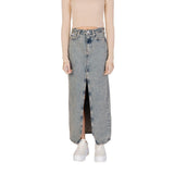 Calvin Klein Jeans Blue Cotton Long Skirt