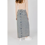 Calvin Klein Jeans Blue Cotton Long Skirt