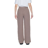 Street One Brown Cotton Casual Pants