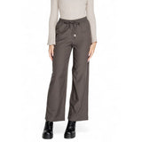 Only Gray Polyester Casual Pants