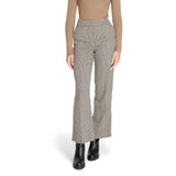 Only Beige Polyester Flared Pants