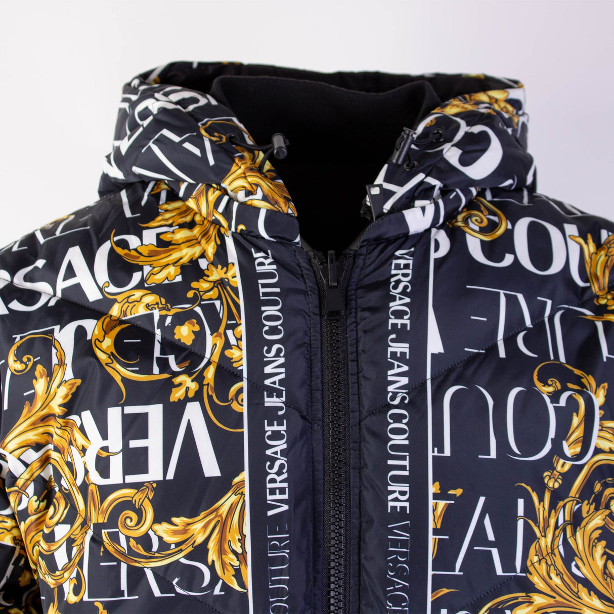 Versace Baroque Polyester Reversible Jacket - Men's