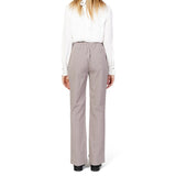 Only Beige Polyester Flared Pants