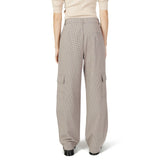Only Beige Polyester Cargo Pants
