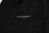 Dolce & Gabbana Sleek Striped Wool Blend Waistcoat Vest