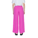 Only Pink Linen Casual Pants