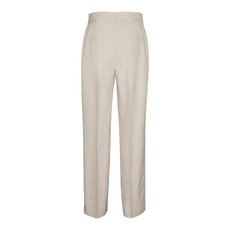 Vero Moda Gray Polyester Casual Pants