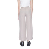 Jacqueline De Yong Gray Viscose Casual Pants
