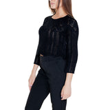 Vero Moda Black Cotton Sweatshirt