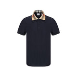 Burberry Blue Cotton Polo Shirt