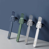 Curly Hair Massage Cleaning Brush with Hollow Design