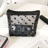 New Ins Heart Velvet Makeup Bag for Girls (Large Capacity)