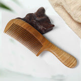 Sandalwood Hair Comb - Green Wooden Meridian Comb