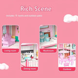 Dream House Dollhouse Playset with 25 Accessories