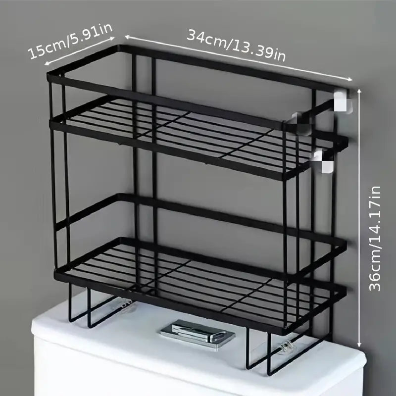 Toilet Storage Organizer with Toilet Paper Holder (1 Piece)