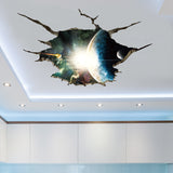 3D Space Planet Floor Wall Stickers for Home Decor