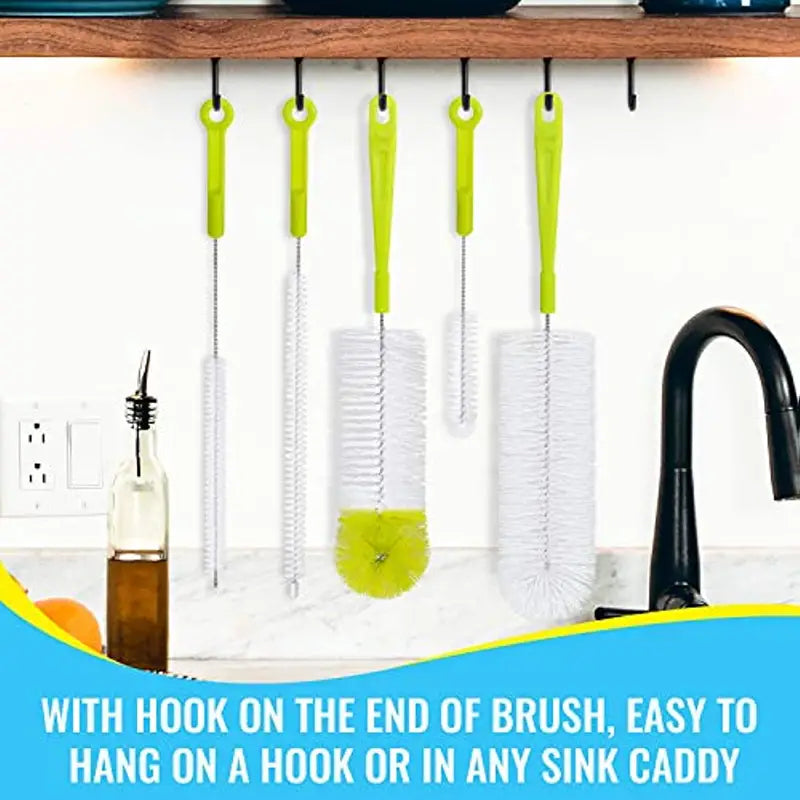 Long Handle Cup and Bottle Cleaning Brush Set