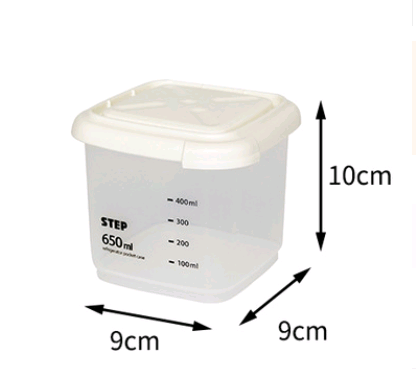 Food Storage Canister with Measuring Kitchen Box
