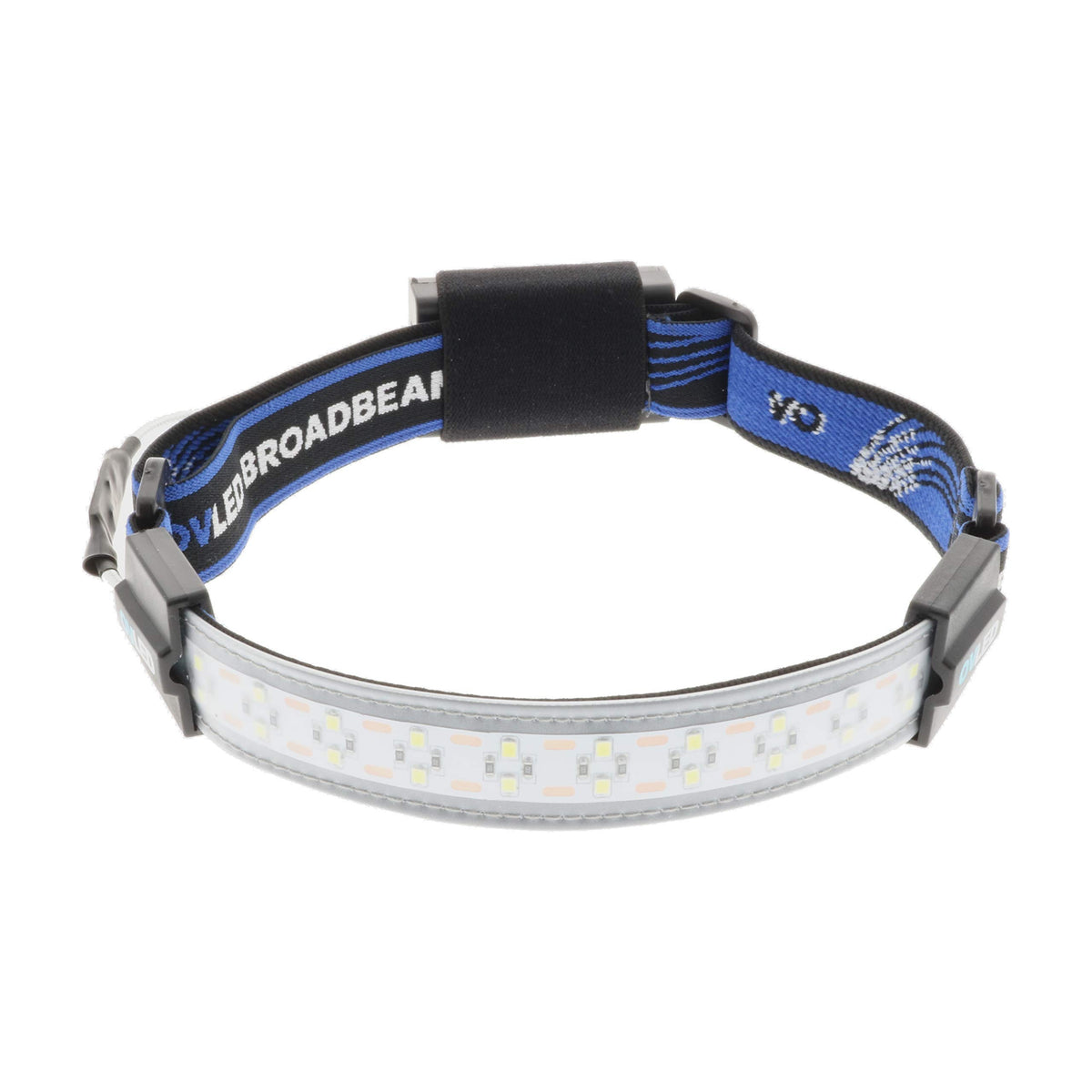 Liteband OVLED 300 Lumens LED Headlamp AAA Battery Powered Best Rated Super Light Head Lamps For Adults Forehead Hands Free Bright Running Camping Lights Mechanic Hard Hat Headband Headlight Blue