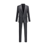 Dsquared² Black Fleece Wool Two-Piece Suit