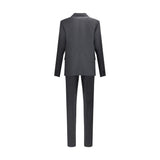 Dsquared² Black Fleece Wool Two-Piece Suit