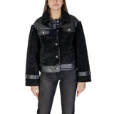 Morgan De Toi Black Polyester Jackets & Coat