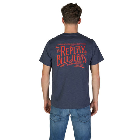 Replay Blue Cotton T-Shirt