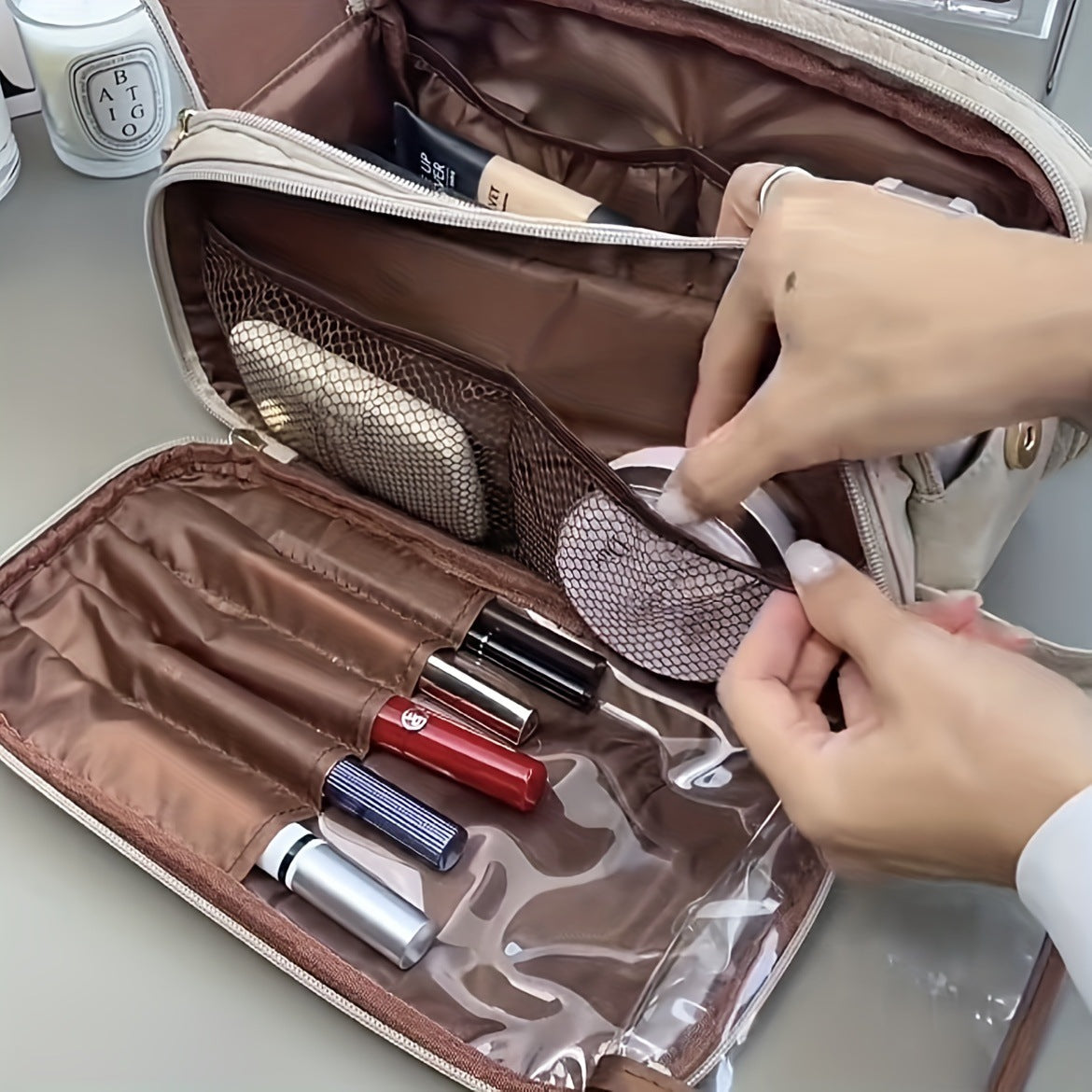 2023 Multifunctional Large Capacity Makeup Bag