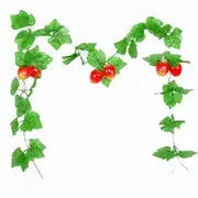 2 Pieces Fake Plastic Grapes Vines for Home Decor
