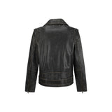 Golden Goose Brown Calf Leather Bos Taurus Biker Jacket