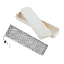 COSMOS Portable Travel Tableware Storage Box Case and Net Bag for Cutlery Kit Flatware Chopsticks Spoon Fork in Camping Travel Picnic Office