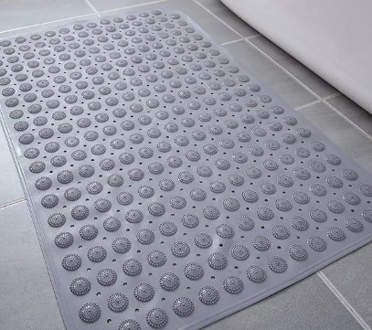 Square Non-Slip Bathroom Mat for Shower and Bath