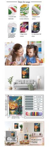 2pc DIY Diamond Painting Kits for Home Wall Art Decor