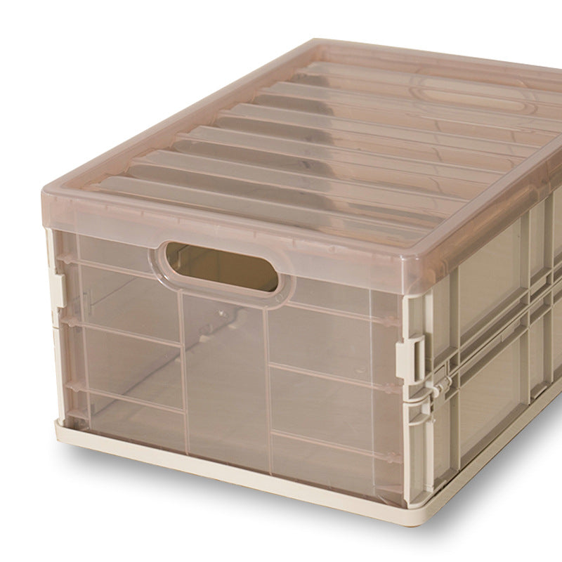 Foldable Plastic Desktop Storage Box - Multi-Functional