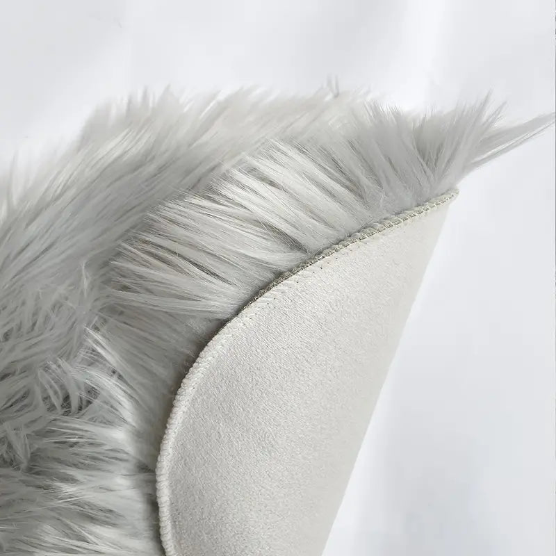 Stylish Geometric Faux Fur Rug for Home Decor (2 Sizes)