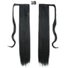 European American Long Straight Hair Velcro Ponytail