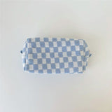 Lattice Cosmetic Bag - Knitted Fabric Makeup Organizer