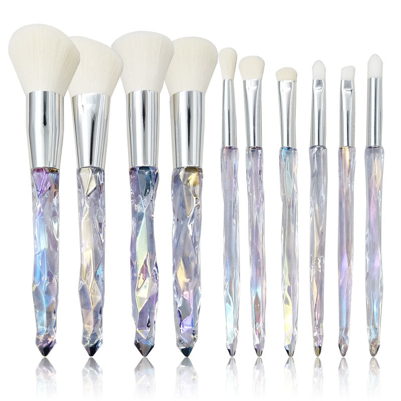 Crystal Diamond Makeup Brush Set for Beginners