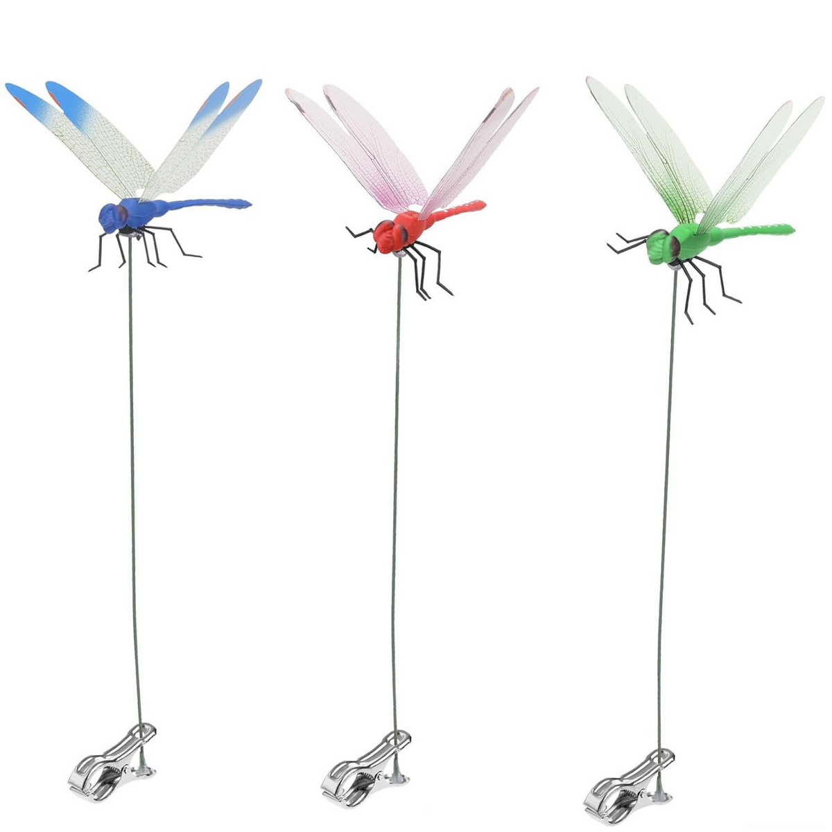 Decorative Dragonfly Garden Clips
