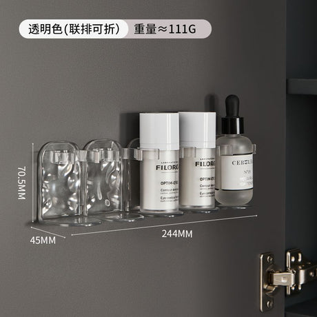 Glacier Pattern Bathroom Organizer for Skincare and Toothbrush