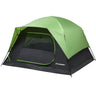 EchoSmile Camping Tent 2/3/4 Person Waterproof Windproof Double Layer with Rainfly Easy Setup for Backpacking Hiking Mountaineering Outdoor Black & Green