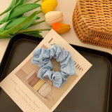 Spring Cream Puff Hair Ties - Sweet Fabric Accessories