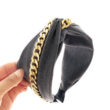Fashion Chain Cross-Knotted Hair Accessory Headband