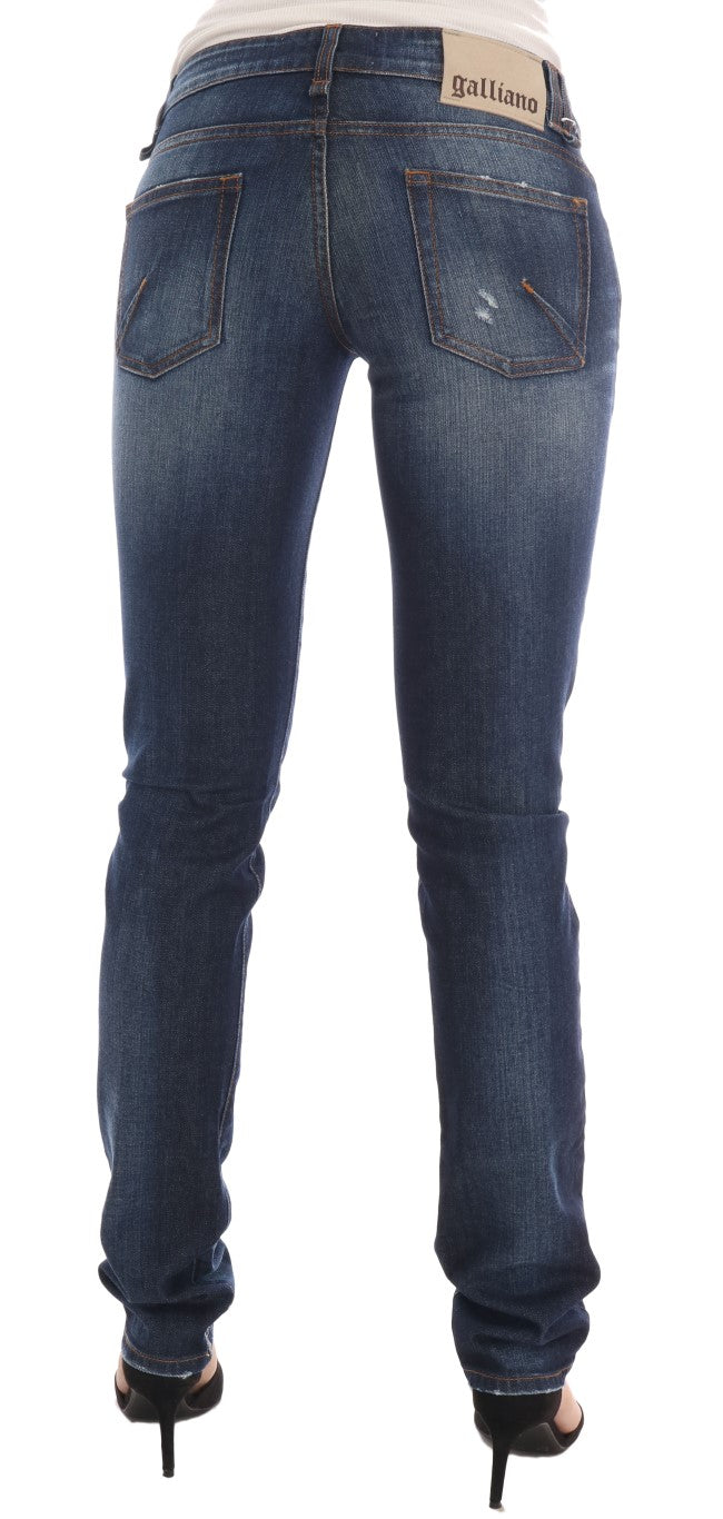 John Galliano Stylish Skinny Low Rise Denim Jeans