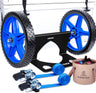 ZLSZTMI Upgraded Cooler Wheel Kit for Yeti/RTIC/Igloo Coolers Wheel Spacing up to19.8 Inches -12 in Wheels Height Adjustable Cart Base for Ice Chest - Cooler Cart Kit for Camping Traveling Blue&Black
