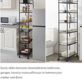 Layer Storage Car Line Slim Shelves With Wheels