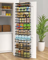 VyGrow 9-Tier Over The Door Pantry Organizer Metal Pantry Organizers and Storage with Adjustable Basket Spice Rack Seasoning Shelves Over the Door Organizer for Pantry Kitchen Laundry Bathroom