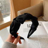 Wide Edge Cloth Hair Band for Women - Retro Style Accessory