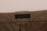 Ermanno Scervino Chic Brown Casual Cotton Pants